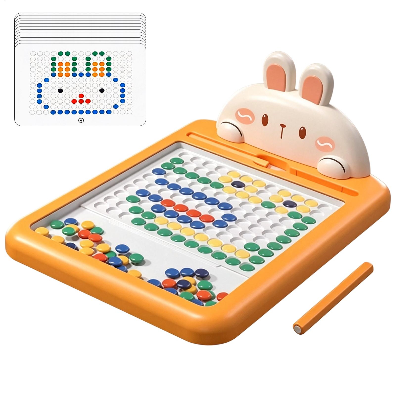 Board Game For Kids - กระดานวาดภาพด้วยปากกาแม่เหล็ก เกมเสริมพัฒนาการสำหรับเด็กก่อนวัยเรียน ลูกปัดแม่เหล็กเพื่อพัฒนาความคล่องตัวของนิ้วมือและสมาธิ