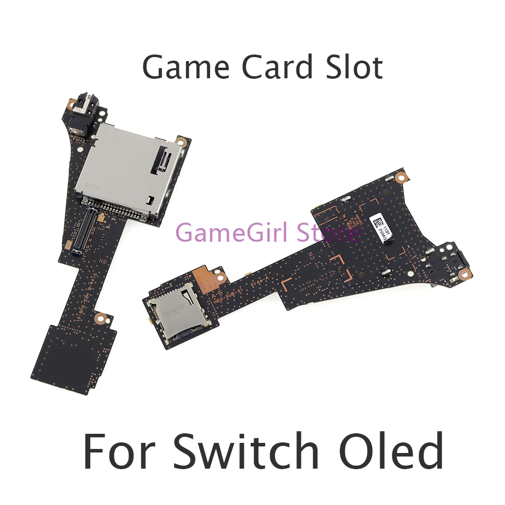 Board Game Nintendo Switch - 10 ชิ้นเครื่องอ่านช่องเสียบการ์ดเกมพร้อมช่องเสียบแจ็คหูฟังสำหรับนินเทนโดสวิตช์โอเลดอุปกรณ์เสริม