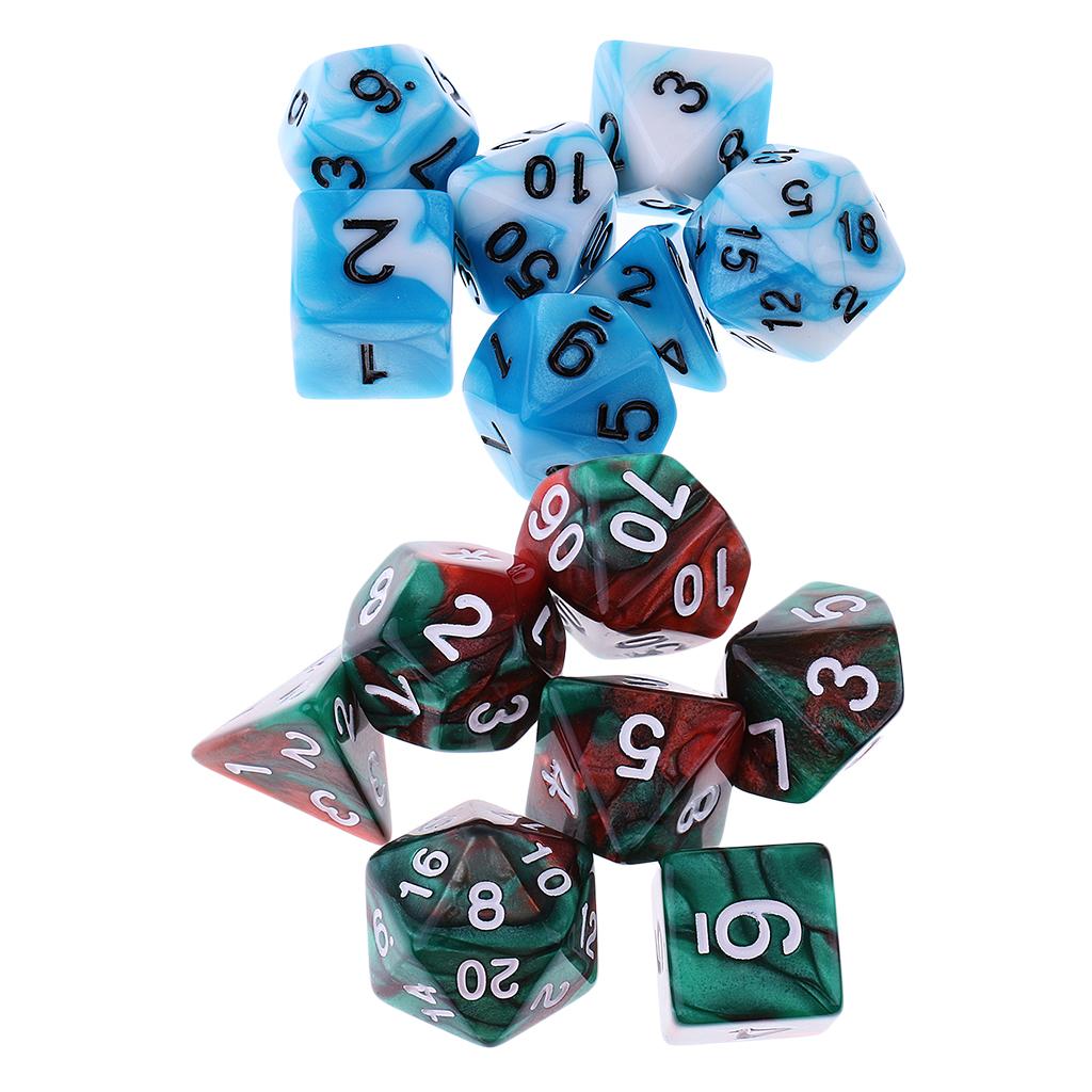 ชุดลูกเต๋าอะคริลิกทรงหลายเหลี่ - Board Game Roleplay บทวิจารณ์และราคา