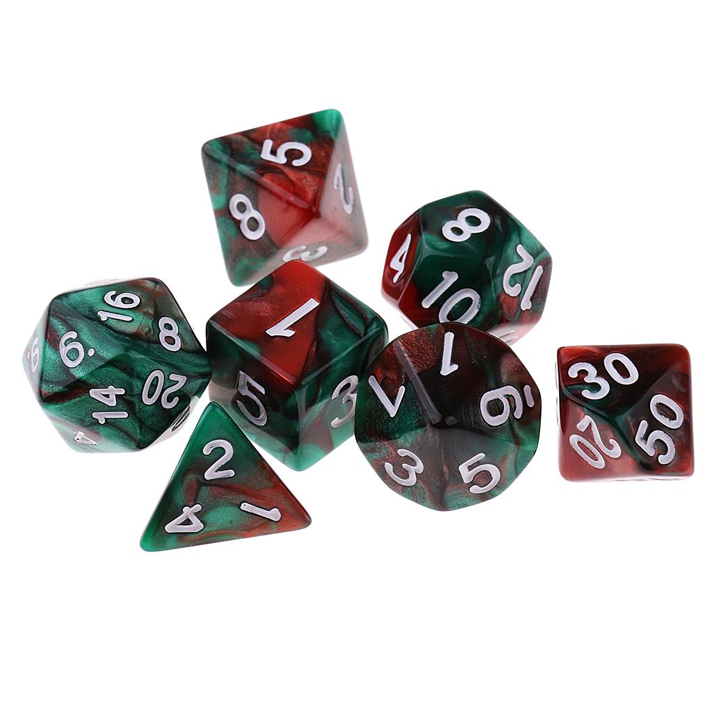 ชุดลูกเต๋าอะคริลิกทรงหลายเหลี่ - Board Game Roleplay บทวิจารณ์และราคา