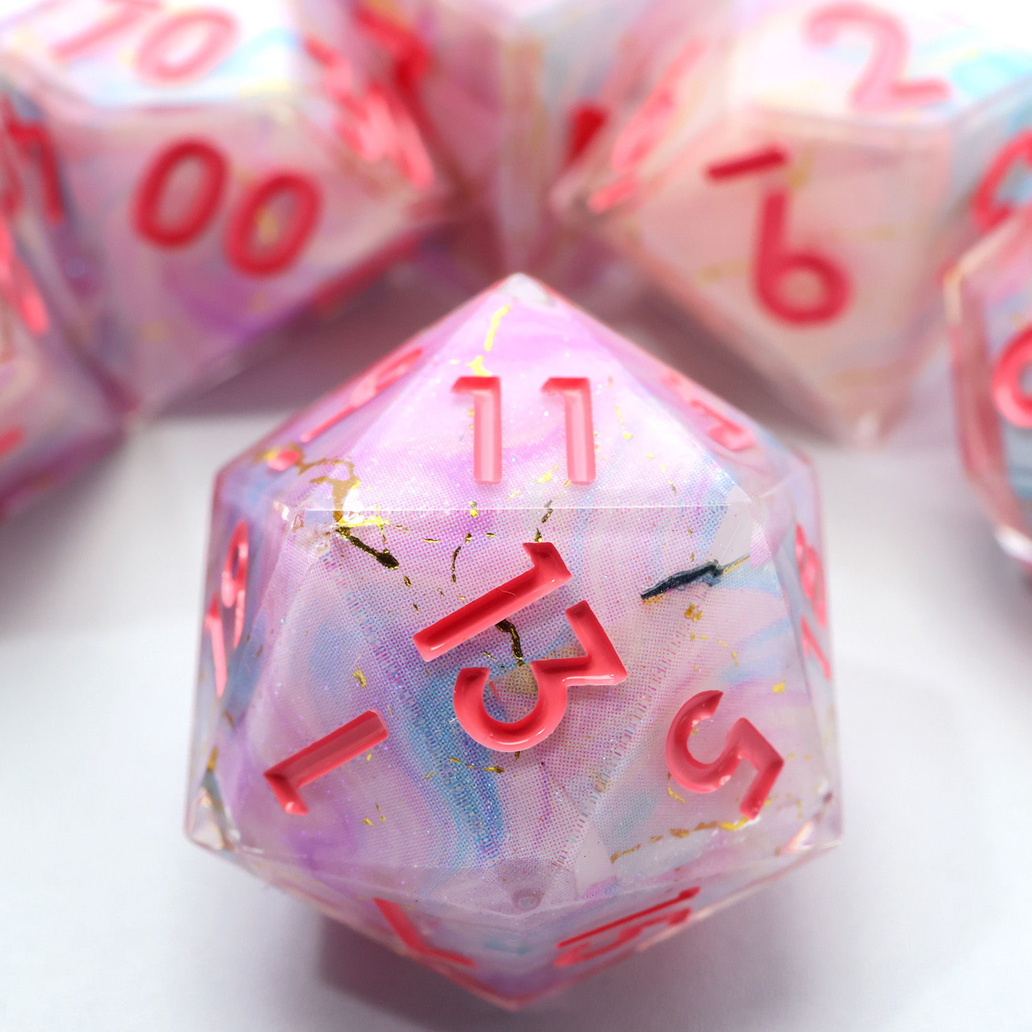 Ombre หินอ่อนฝาครอบลูกเต๋า RPG - Board Game Roleplay บทวิจารณ์และราคา