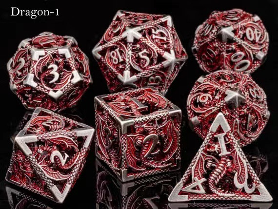ชุดลูกเต๋าโลหะ Dragon Hollow ส - Board Game Roleplay บทวิจารณ์และราคา