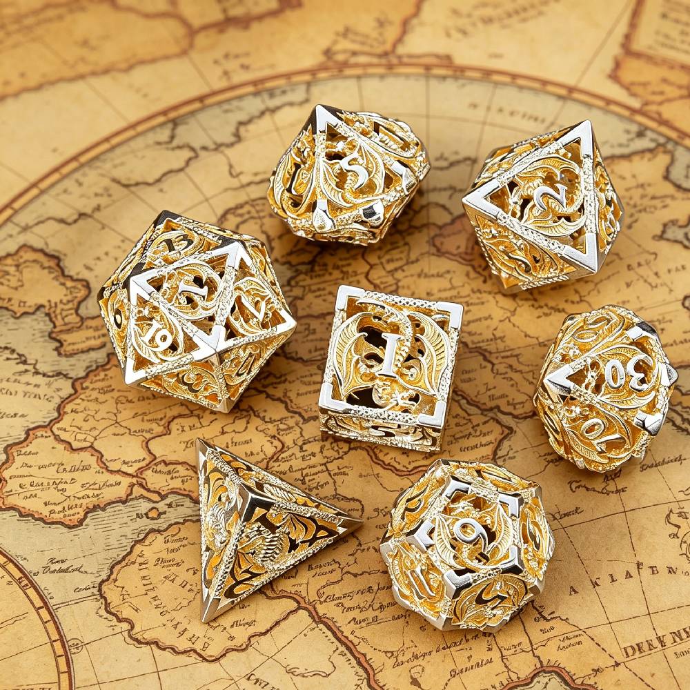 ชุดลูกเต๋าโลหะ Dragon Hollow ส - Board Game Roleplay บทวิจารณ์และราคา