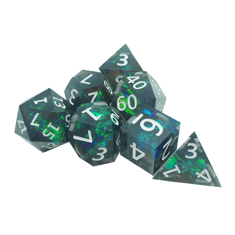 ชุดลูกเต๋าเรซินทรงหลายเหลี่ยม  - Board Game Roleplay บทวิจารณ์และราคา