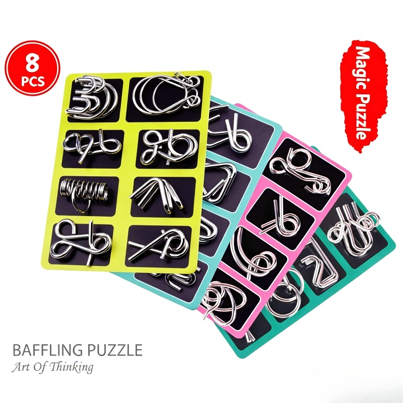ชุดปริศนาโลหะ 8 ชิ้น เกมฝึกสมอ - Board Game For Kids บทวิจารณ์และราคา