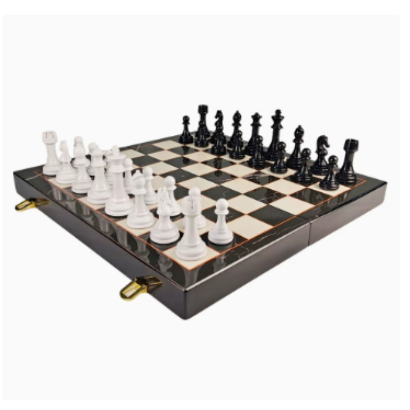 ชุดหมากรุกไม้เนื้อแข็งลายหินอ่ - Board Game Box บทวิจารณ์และราคา