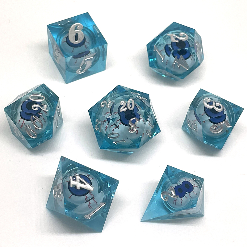 ชุดลูกเต๋าเรซินเหลว7ชิ้นพิมพ์ห - Dice Set Polyhedral บทวิจารณ์และราคา