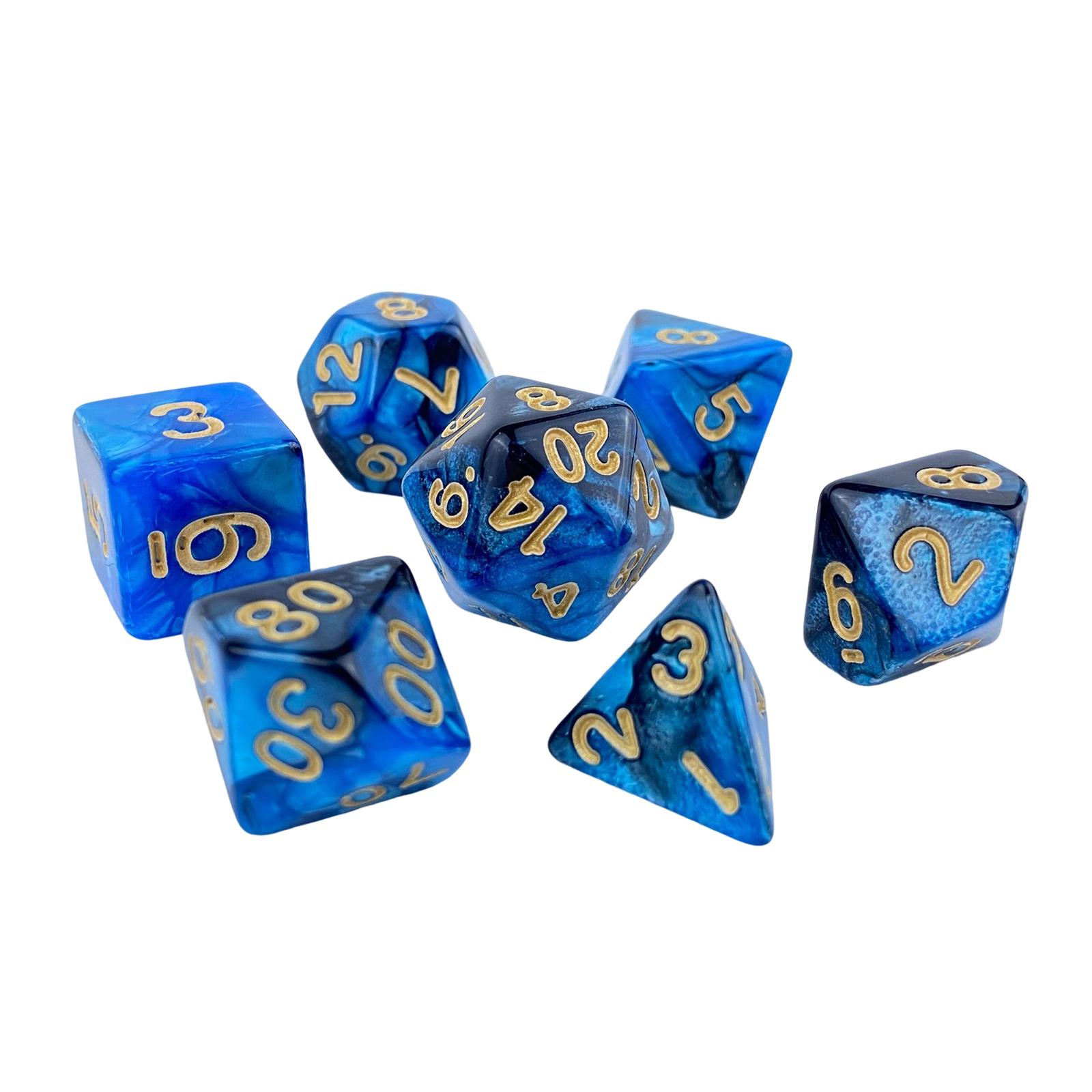 ชุดลูกเต๋าหลายหน้าอะคริลิกแบบไ - Dice Set Polyhedral บทวิจารณ์และราคา
