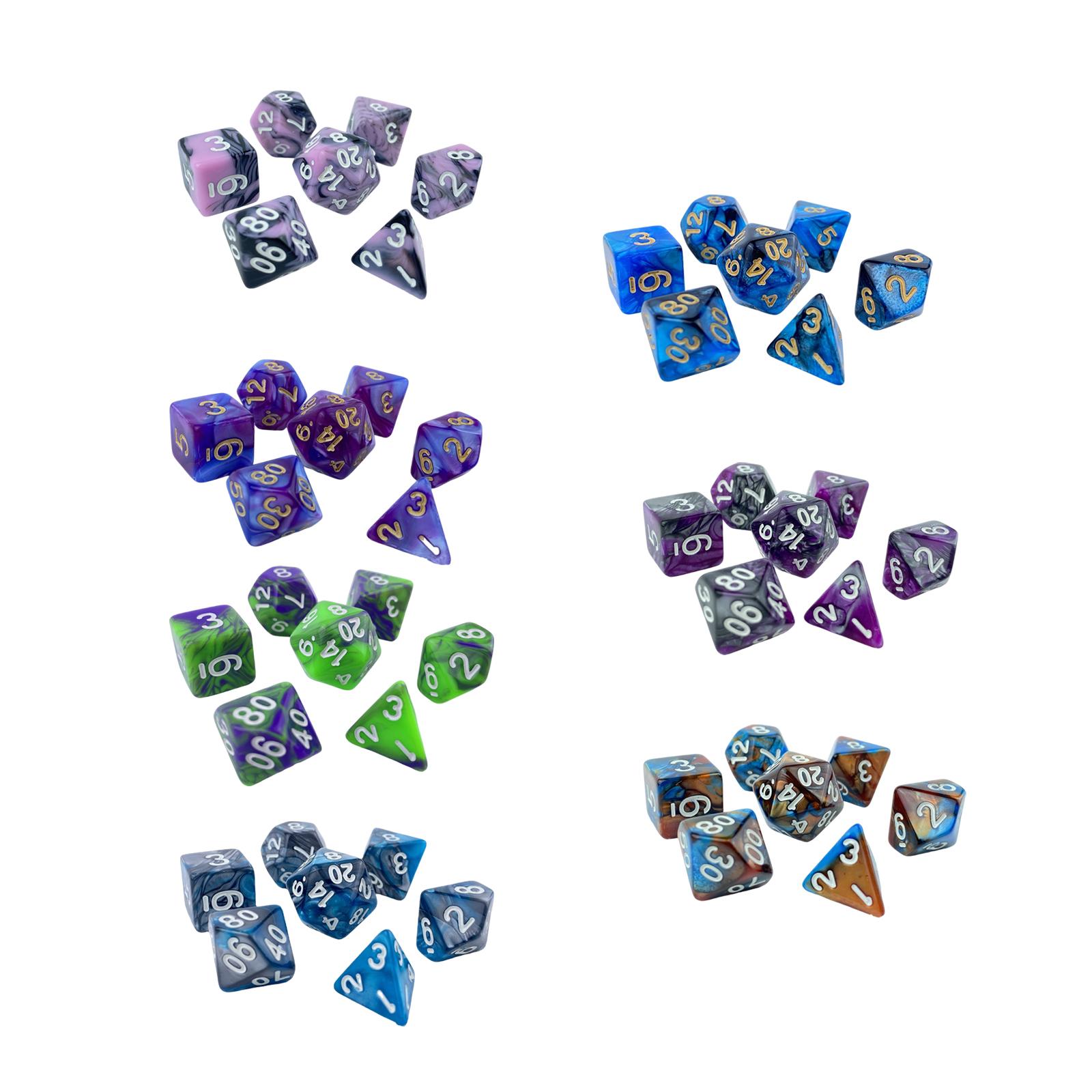 ชุดลูกเต๋าหลายหน้าอะคริลิกแบบไ - Dice Set Polyhedral บทวิจารณ์และราคา