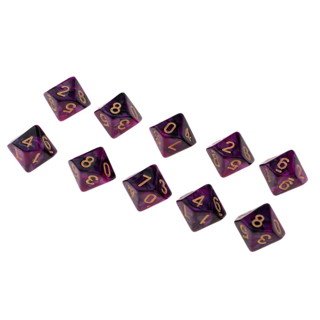 ชุดลูกเต๋า 10 ด้าน โปร่งแสง ขน - Board Game Roleplay บทวิจารณ์และราคา