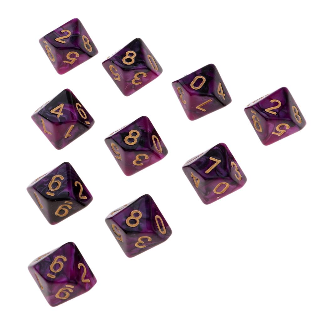ชุดลูกเต๋า 10 ด้าน โปร่งแสง ขน - Board Game Roleplay บทวิจารณ์และราคา