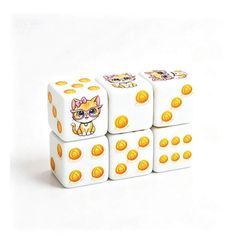 6 ชิ้น ชุดลูกเต๋าโพลีเฮดรัลลาย - Dice Set Polyhedral บทวิจารณ์และราคา
