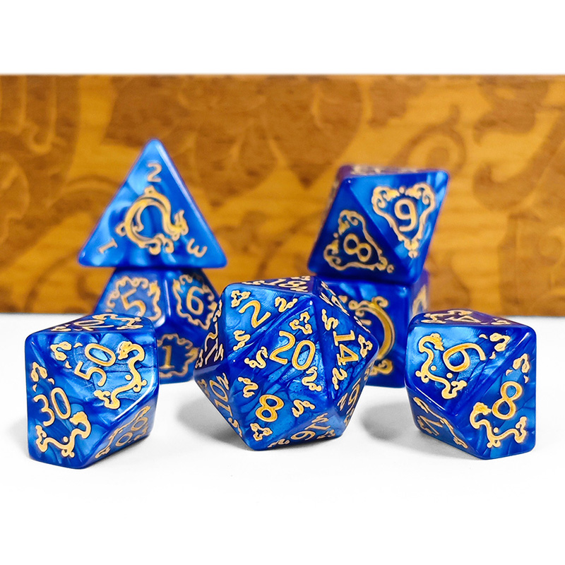 ชุดลูกเต๋า DND 7 ชิ้น ลายมังกร - Dice Set Polyhedral บทวิจารณ์และราคา