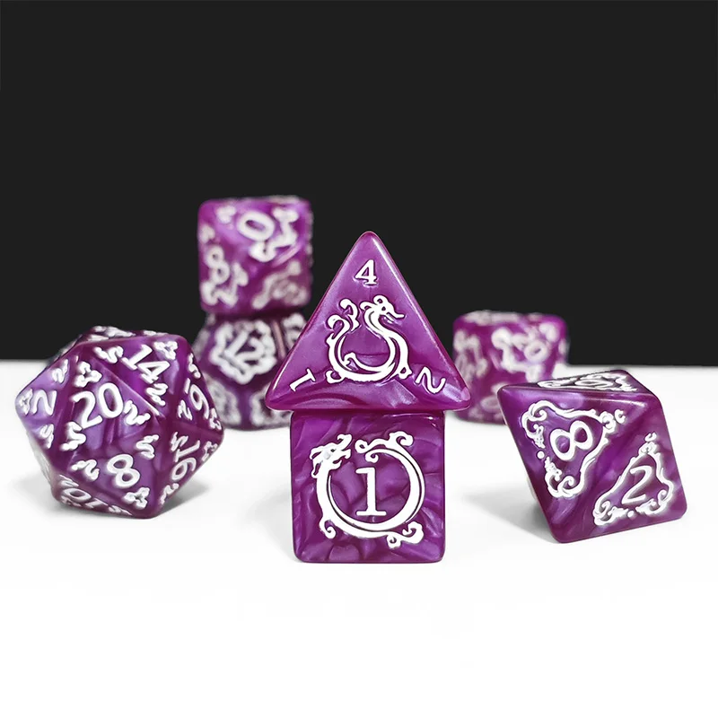 ชุดลูกเต๋า DND 7 ชิ้น ลายมังกร - Dice Set Polyhedral บทวิจารณ์และราคา