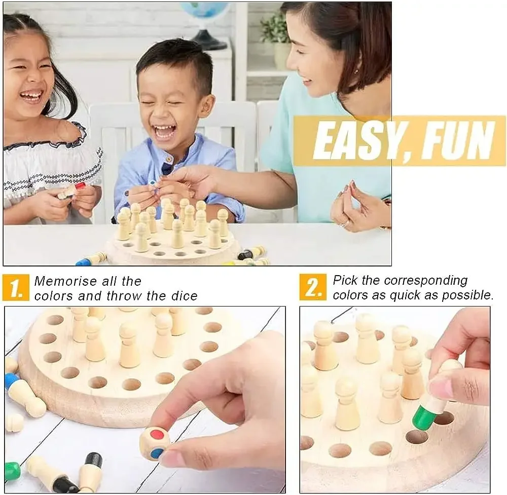 เกมจับคู่ไม้ 1 ชิ้น ของเล่นเสร - Board Game Of Life บทวิจารณ์และราคา