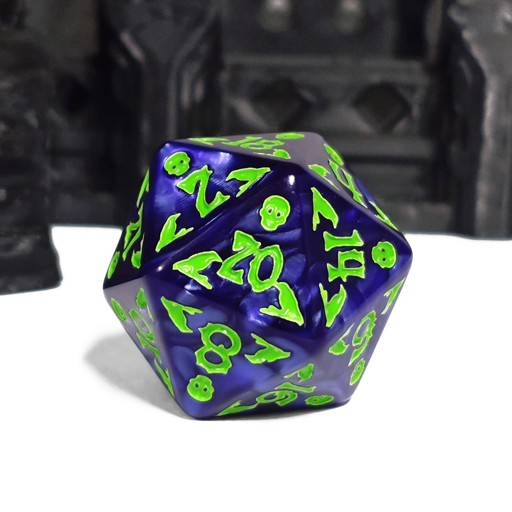 ชุดลูกเต๋าคธูลูสีน้ำเงินเข้มแล - Dice Set Polyhedral บทวิจารณ์และราคา