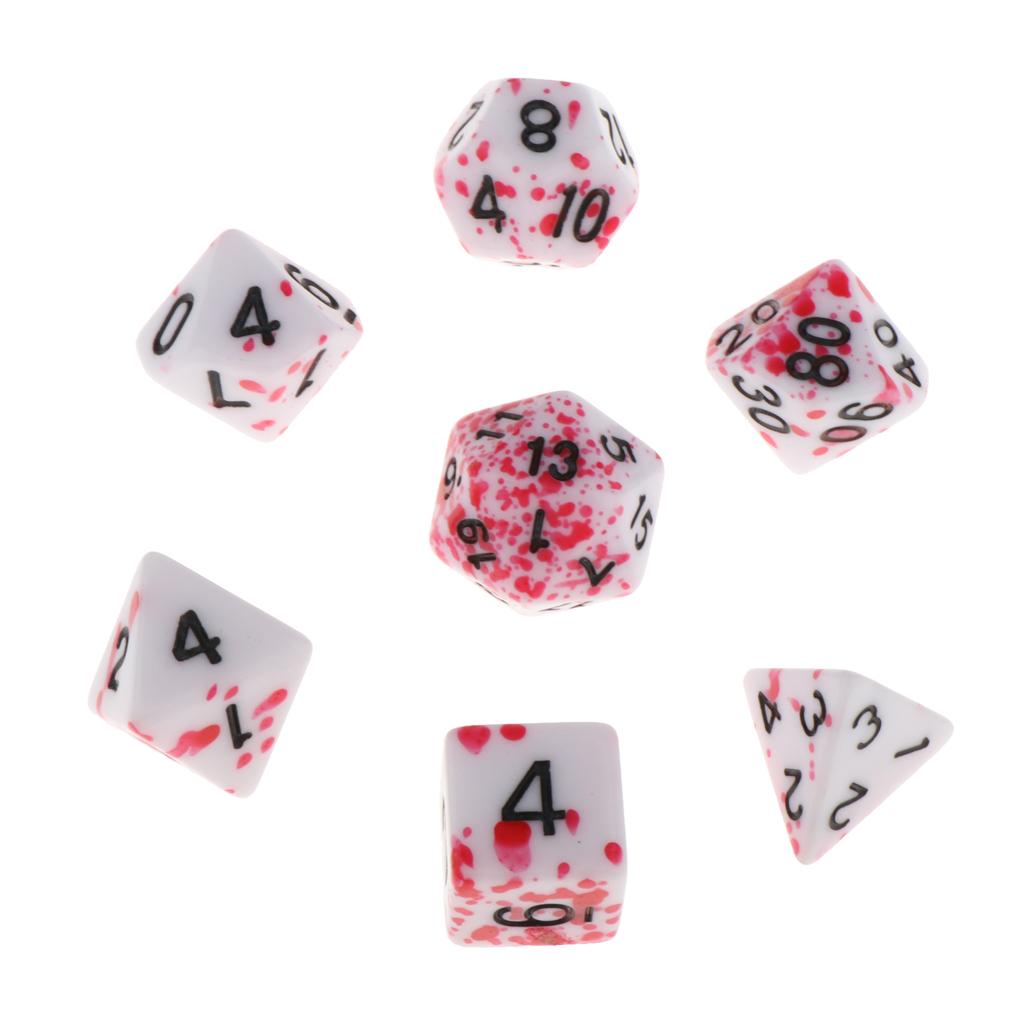 ล็อตลูกเต๋าหลายหน้า 7 ชิ้น ชุด - Board Game Roleplay บทวิจารณ์และราคา