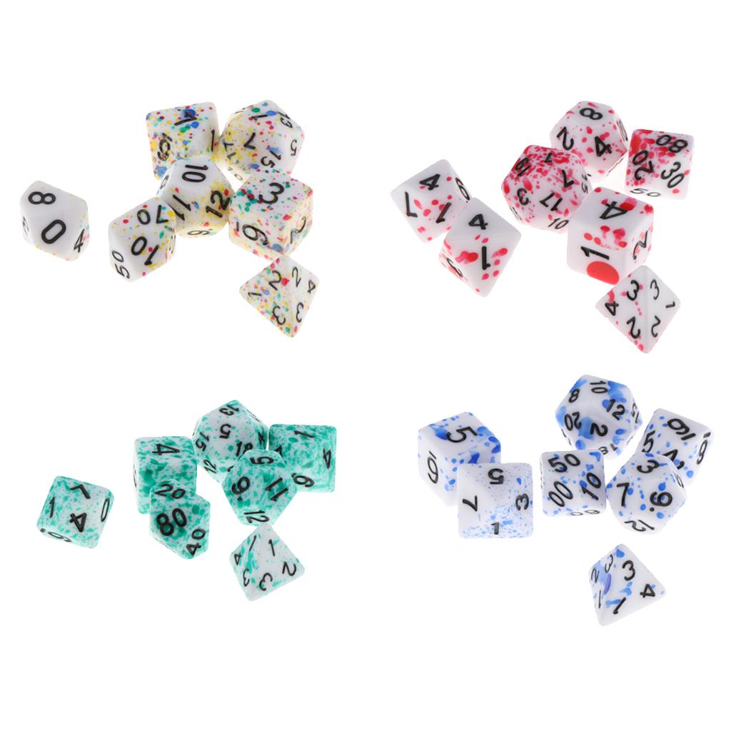 ล็อตลูกเต๋าหลายหน้า 7 ชิ้น ชุด - Board Game Roleplay บทวิจารณ์และราคา