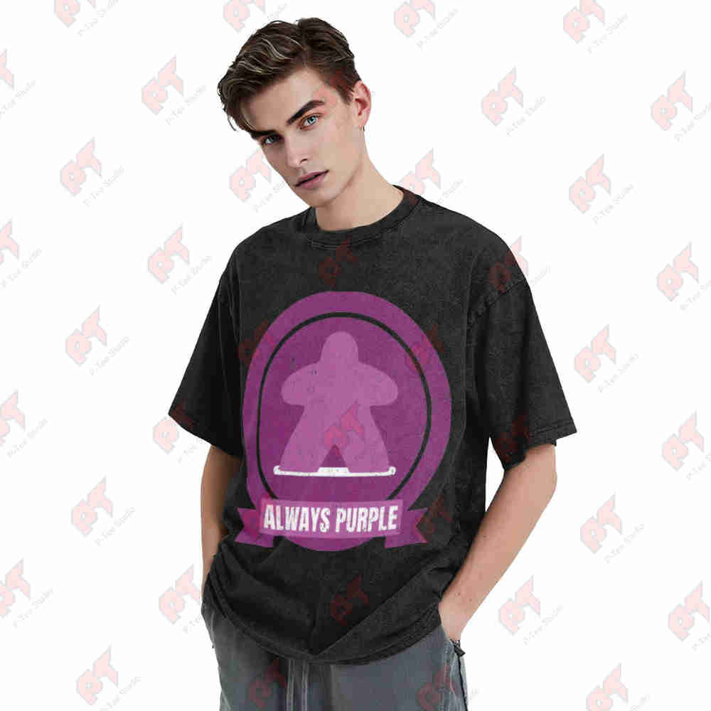 เสื้อยืดผ้าฝ้ายแท้ ลายมีป์สีม่ - Board Game Inspiration บทวิจารณ์และราคา