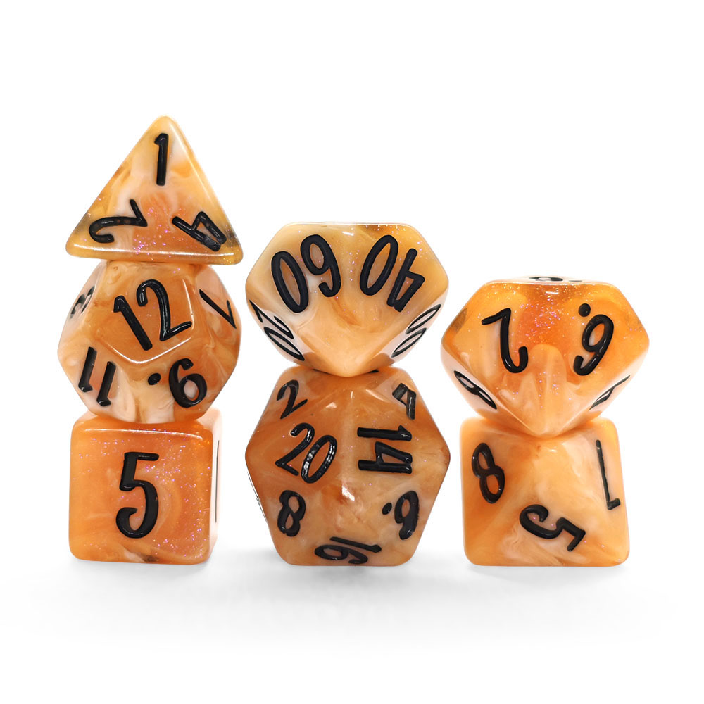 ชุดลูกเต๋า DND 7 ชิ้น ลายคาราเ - Dice Set Polyhedral บทวิจารณ์และราคา