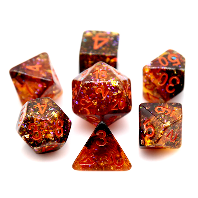 ชุดลูกเต๋าเรซิ่นทรงหลายเหลี่ยม - Dice Set Polyhedral บทวิจารณ์และราคา