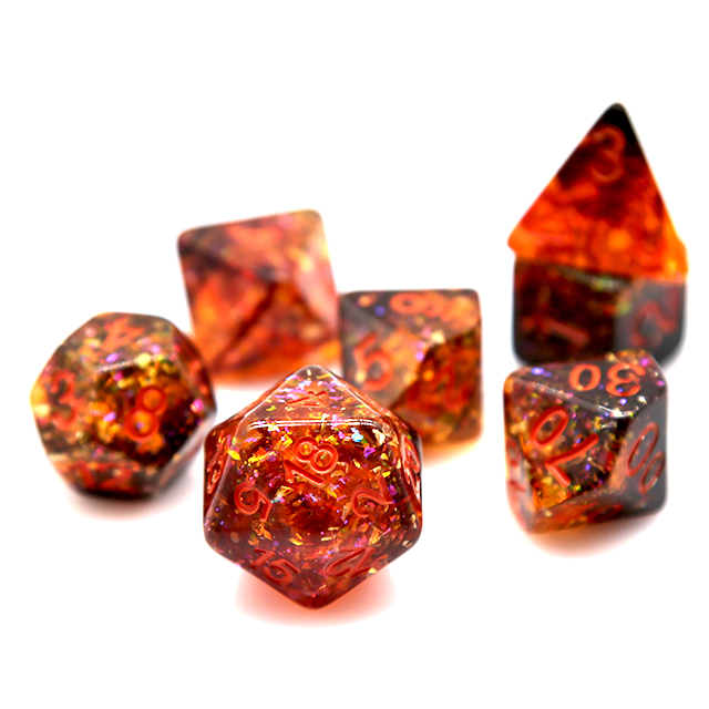 ชุดลูกเต๋าเรซิ่นทรงหลายเหลี่ยม - Dice Set Polyhedral บทวิจารณ์และราคา